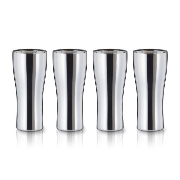 4個セット タンブラー 300ml 保温 保冷 真空断熱 ステンレス 手磨き 汚れにくい クリーンミラー加工 鏡面仕上げ シルバー シンクス アトラス AST-300TM4P