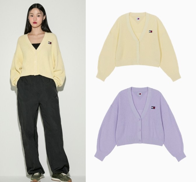 Essential Balloon Badge Cardigan (T32E1KCD40TWT2)