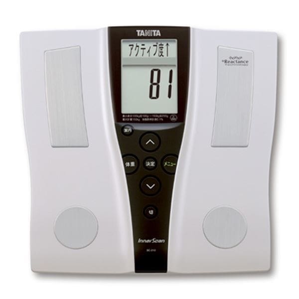 TANITA タニタ 体組成計/ヘルスメーター シルバー 大きな表示 登録人数4人 日本製 インナースキャン