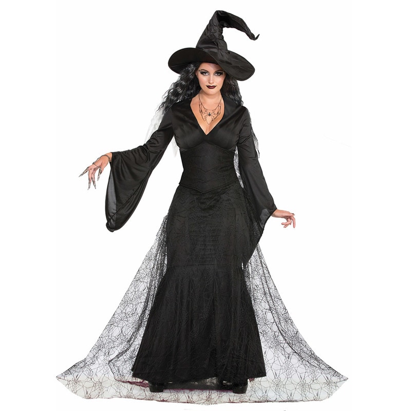 コスプレ 仮装 ブラックミストウィッチ M/L 【 コスプレ 衣装 ハロウィン 仮装 コスチューム 魔女 女性用 パーティーグッズ 余興 レディース 魔法使い 大人用 ゴシックウィッチ 】