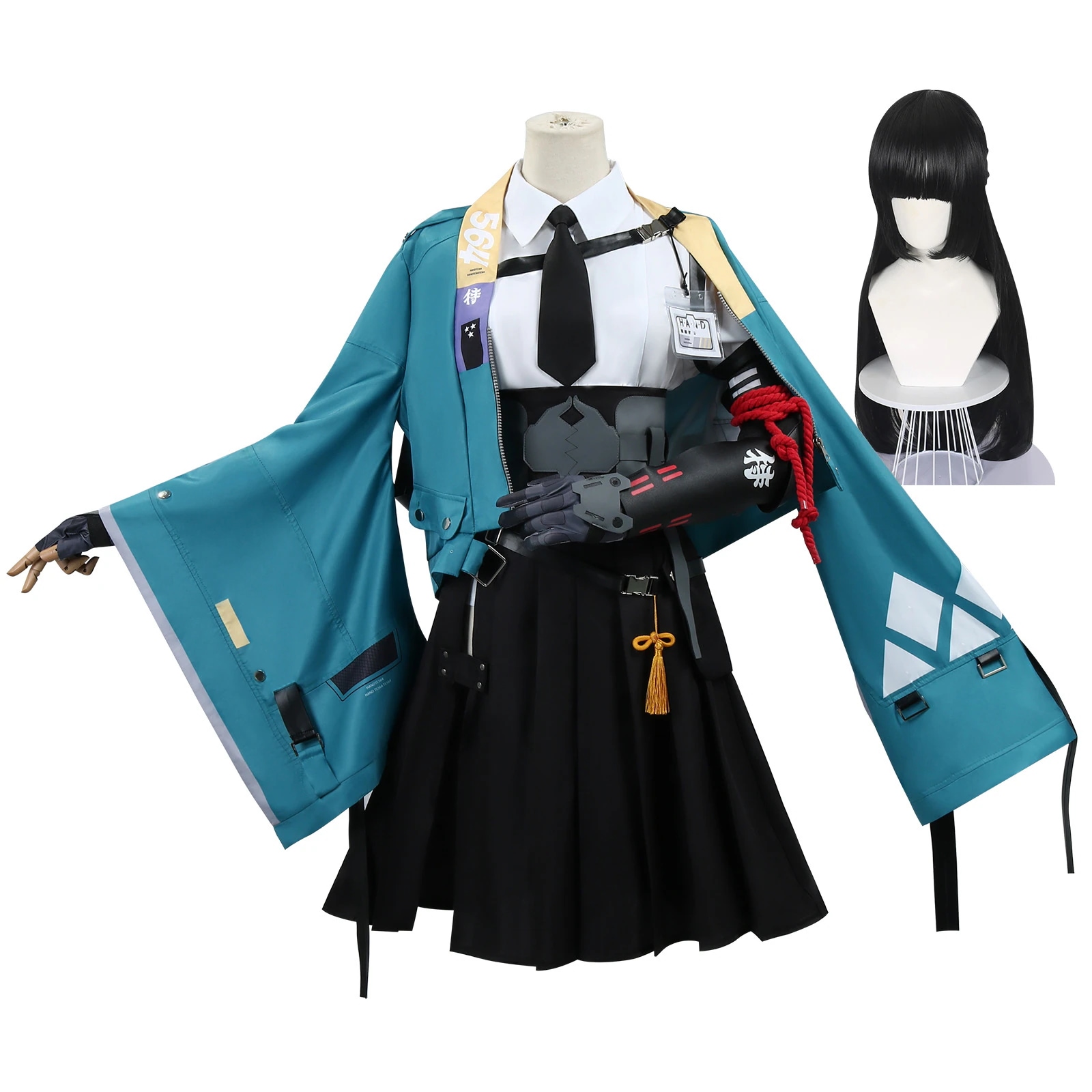 ゼンレスゾーンゼロ 星見雅（ほしみみやび）　ウィッグ　戦闘服　ゼンゼロ/ZZZ 変装 制服　礼服 コスプレ衣装　服　イベント　ハロウィン