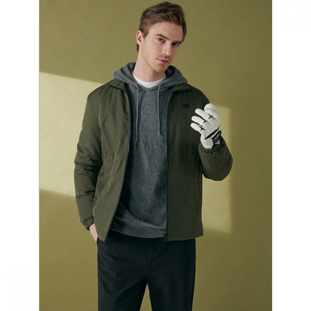 (カッター&バック) Cutter & Buck メンズシグネチャーバイブシンパッドセットアップ (ジャケット+パンツ) KH