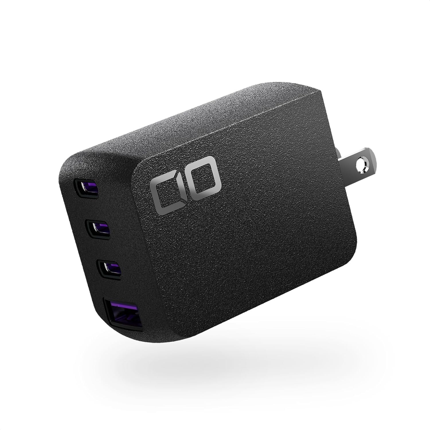 【全国送料無料】 CIO NovaPort QUAD 65W 急速充電器 PD 4ポート [世界最小級] USB-C×3 USB-A×1 ACアダプター コンセント 軽量 iPhone 15 / 16