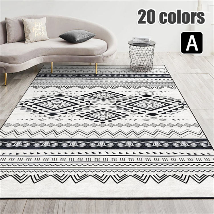 【急速出荷】200×300CM 北欧 ボヘミアン風 大面積 タイルラグ 洗える ラグマット 滑り止め 玄関マット ラグラグ カーペット おしゃれ　オールシーズン ラグ ベッドルームリビングルームベッド