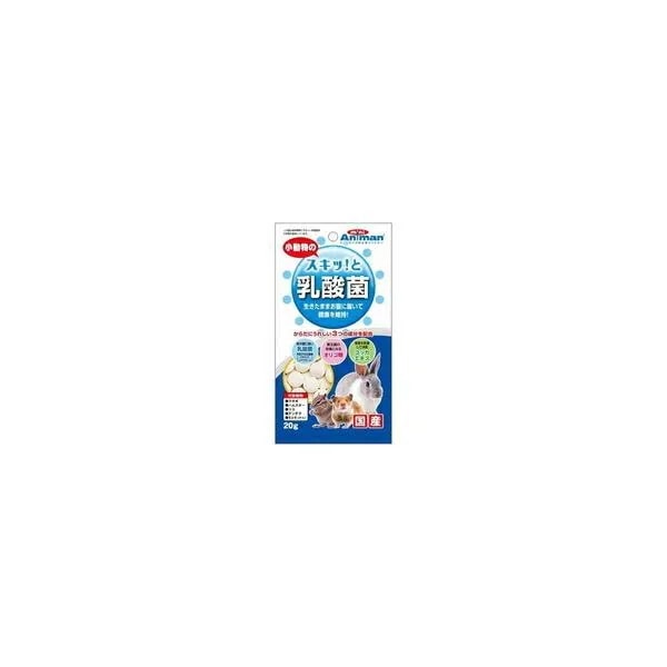 【1ケース】【お取り寄せ対象品】ミニアニマン 小動物のスキッ!と乳酸菌 20g[ドギーマンハヤシ] *48個