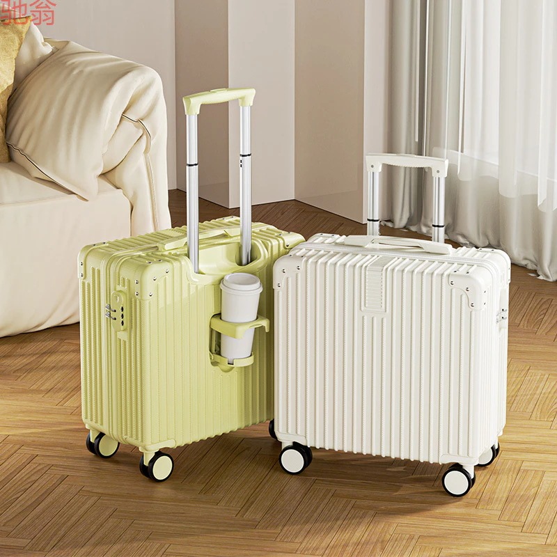 女性用スーツケース 小型短距離旅行 ネットセレブ搭乗 小型トロリーケース 丈夫で耐久性のあるパスワードスーツケース レザー 8,540円