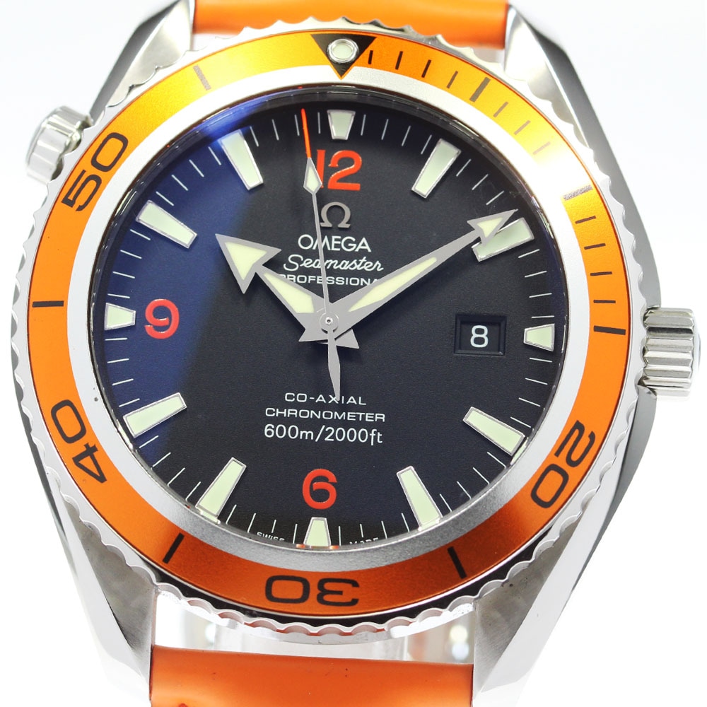オメガ OMEGA 2908.50.83 シーマスター プラネットオーシャン 自動巻き メンズ 保証書付き_843952【中古】