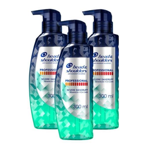 ヘッドアンドショルダー ヘッドアンドショルダー プロフェッショナル アンチダンダラフ かゆい頭皮シャンプー 300ml 3個