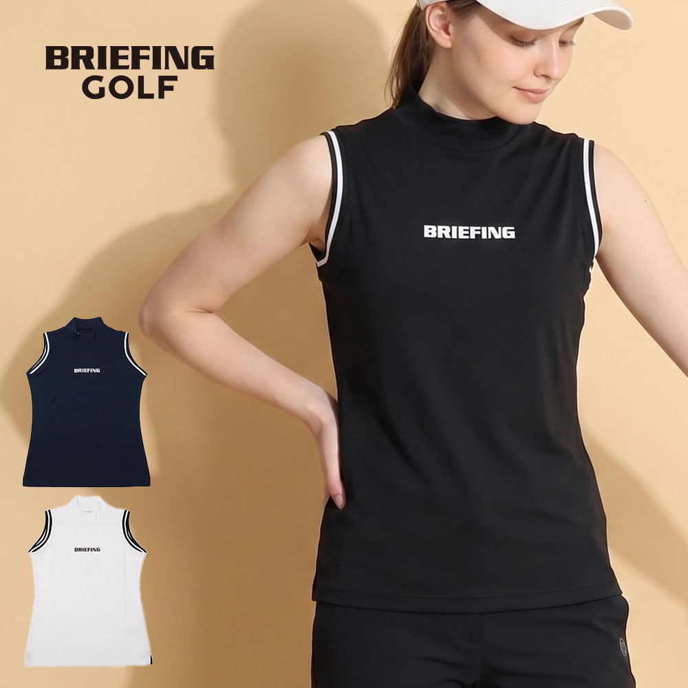 日本正規品 ゴルフウェア レディース ノースリーブ おしゃれ 春夏 夏 ウェア ハイネック 日本製 ライン URBAN ATHLETE COLLECTION BRG261W51