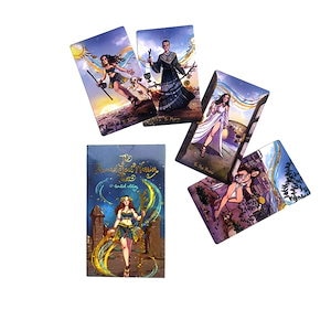 【1点ご購入 で10点プレゼントいたします】12 X 7 CM NomadSoulWarrior Tarot遊牧タロットカードカードボードゲーム