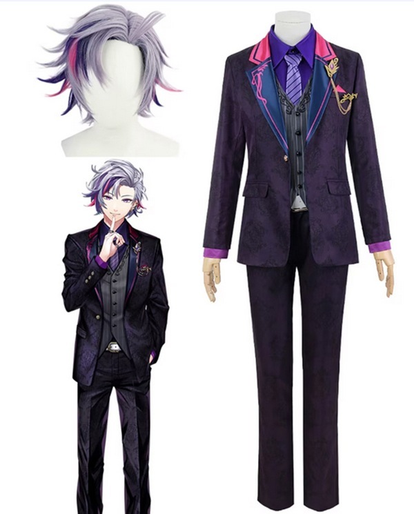 大人気バーチャルYouTuber 不破湊 ふわみなと スーツ ウィッグ 追加可 コスプレ衣装 ハロウィン クリスマス コスプレ