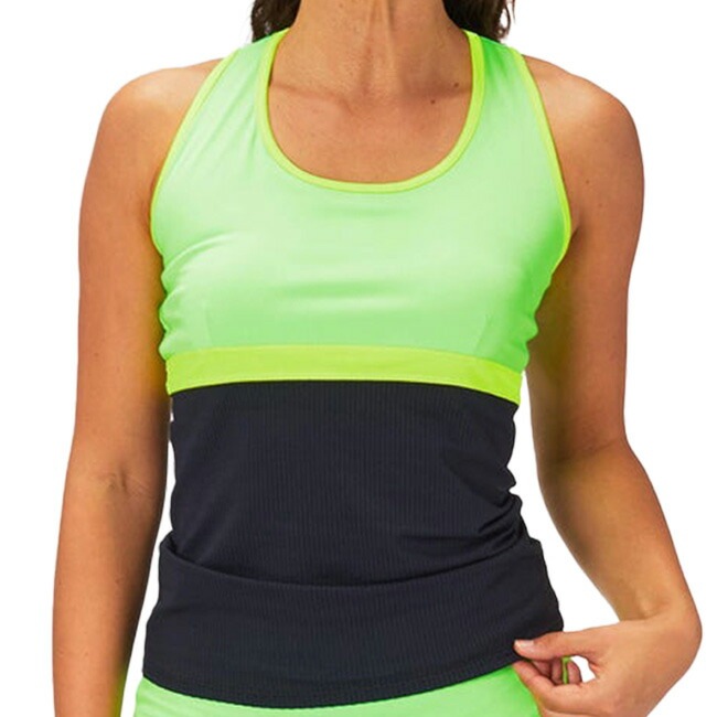 海外サイズ BB by BelenBerbel(ベレン・バーベル) 2021 FW レディース Morgan モーガン タンクトップ 11424／11425／11426／11427-YEL×LIME