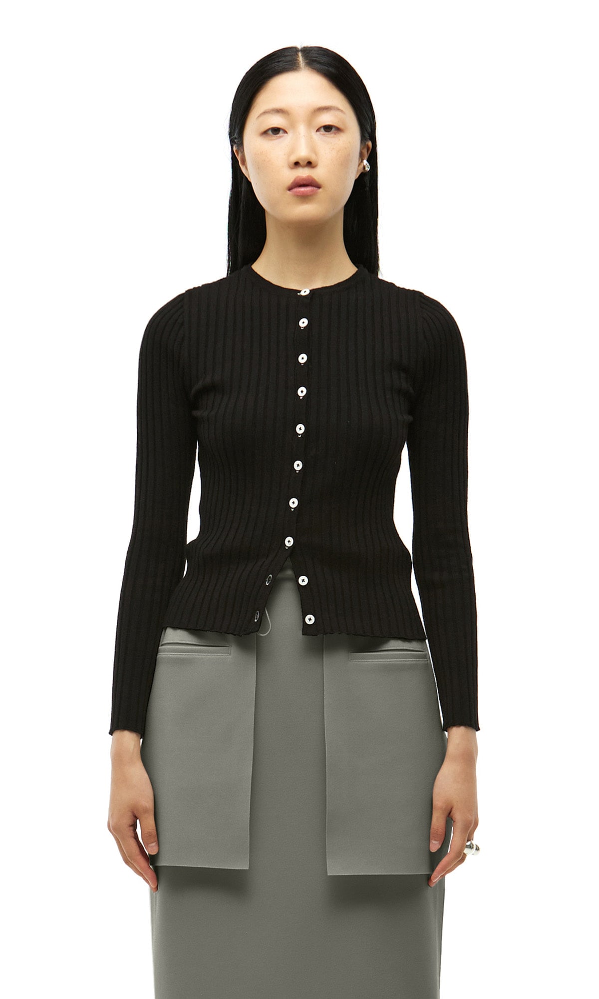 【J.CHUNG】 DANIA KNIT CARDIGAN : BLACK