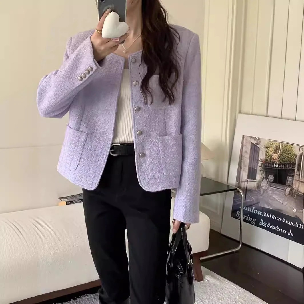 （細工が凝っている）Fuli Qianjinフレンチリトルフレーバージャケット女性秋の女性服2025春と秋の新しいハイエンド長袖トレンディ 6,237円