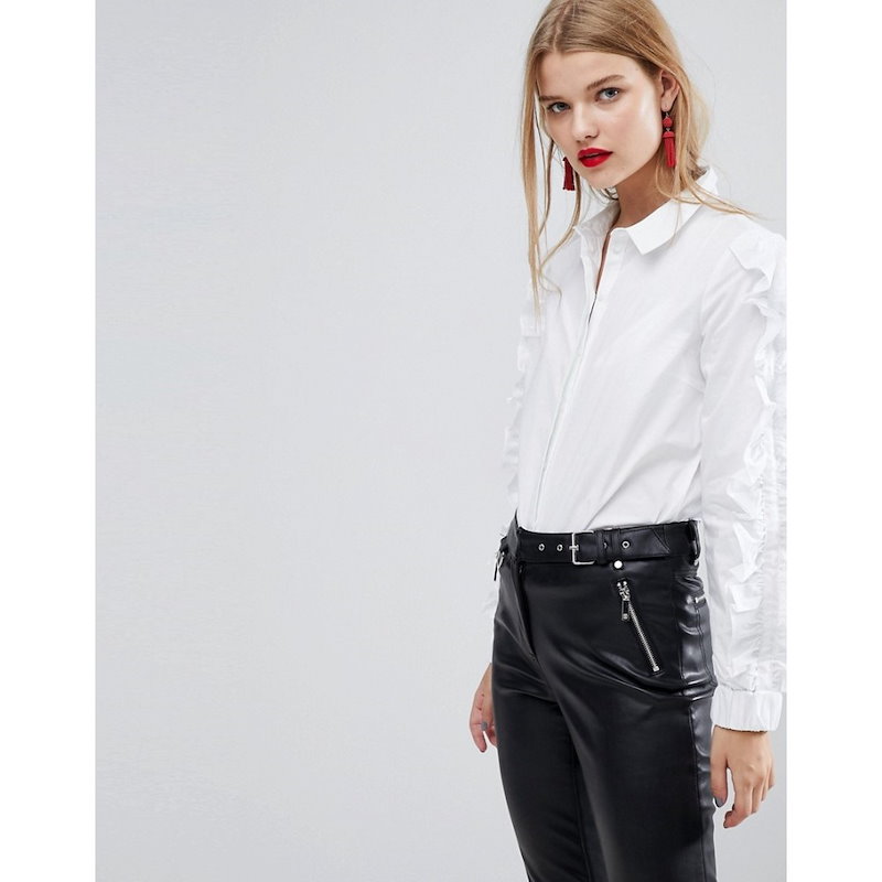 ヴェロモーダ レディース トップス ブラウス・シャツ【Vero Moda Ruffle Sleeve Blouse】Bright white ヴェロモーダ レディース トップス ブラウス・シャツ【Vero Moda Ruffle Sleeve Blouse】Bright white