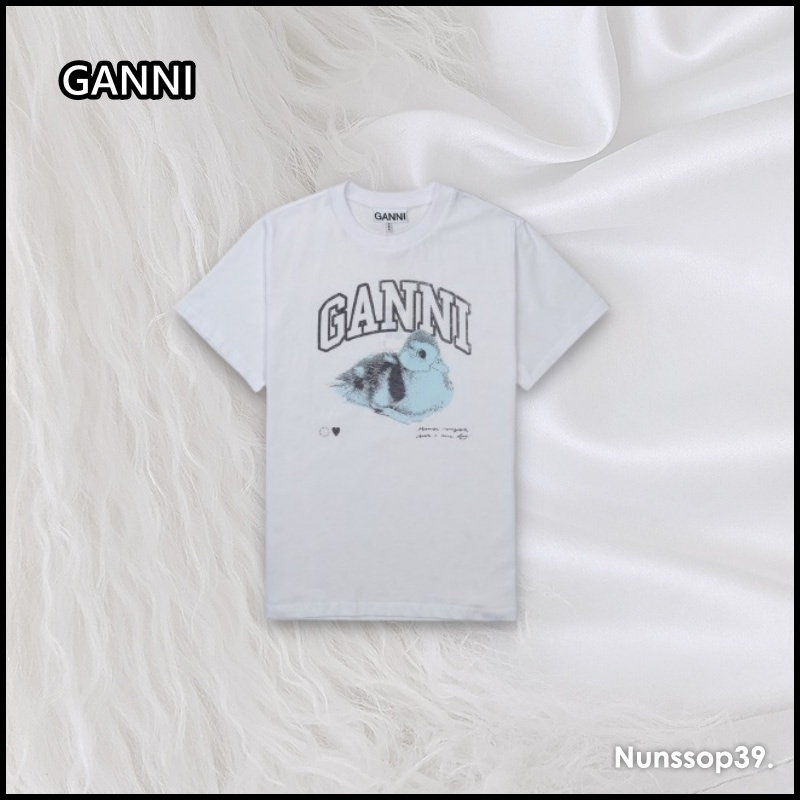 GANNI ダッキー リラックスフィット Tシャツ