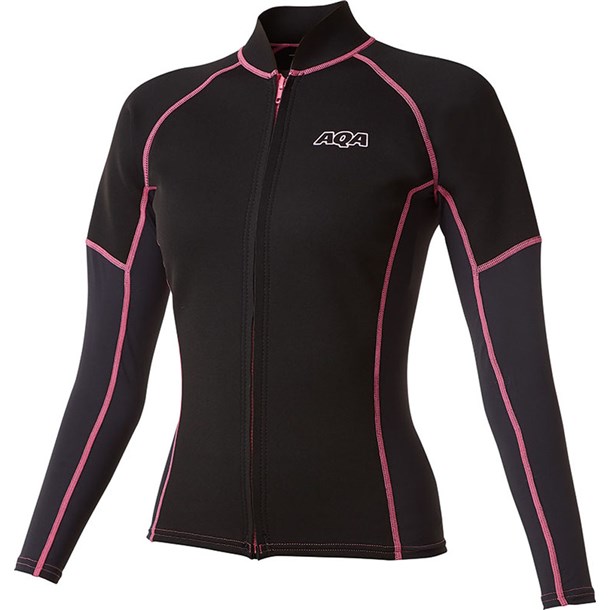 UVWETトップZIPレディス3 【AQA】アクア マリンSPラッシュガード (kw4617-01)