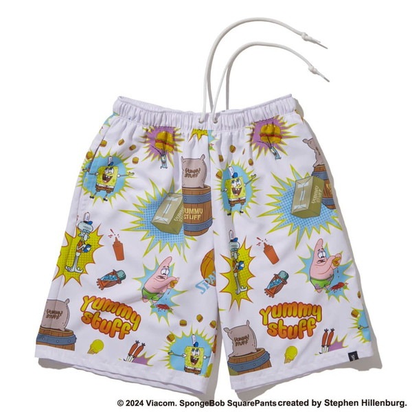 SPALDING スポルディング ジュニア 布帛パンツ スポンジ・ボブ ヤミー スタッフ バスケットボール SJP24175S-2000 ハーフパンツ