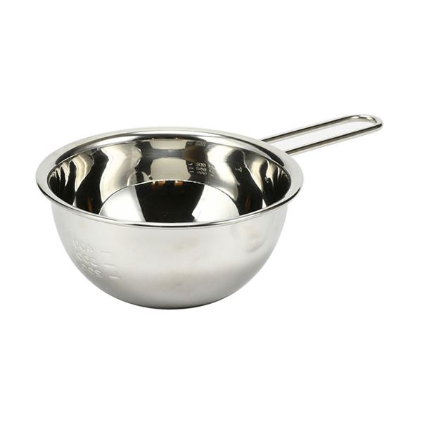 [5セット] パール金属 アットアクア ステンレス製手付ボウル13cm 目盛付 HB-4134X5