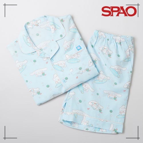 SPAO サンリオ サンリオキャラクターズ 半袖 パジャマ(LIGHT BLUE) かわいい 部屋着 韓国人気