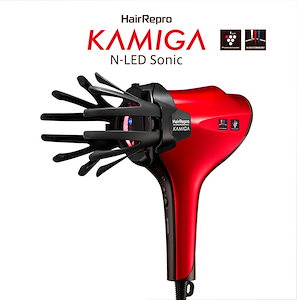 ヘアドライヤー ヘアリプロ KAMIGA N-LED Sonic　イタリアンレッド