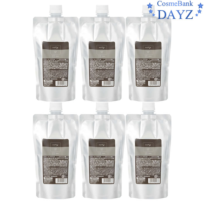 フォード ノフィ ハードジェル 360g 詰め替え用 6点セット ヘアスタイリング剤 ヘアジェル ヘアージェル リフィルタイプ 【ミアンビューティー／三口産業】