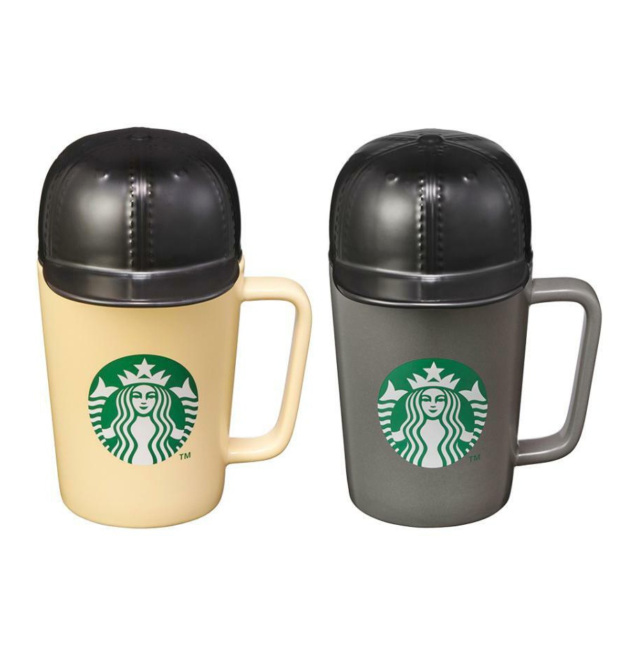 ニューエラ ベージュ / グレー キャップマグ 355ml セット 韓国スターバ グッズ マグカップ