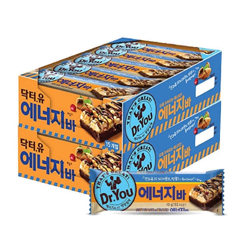 韓国-K MEAL-大韓民国栄養スナック-ドクターユーエネルギーバー 40g x 15個 2セット(