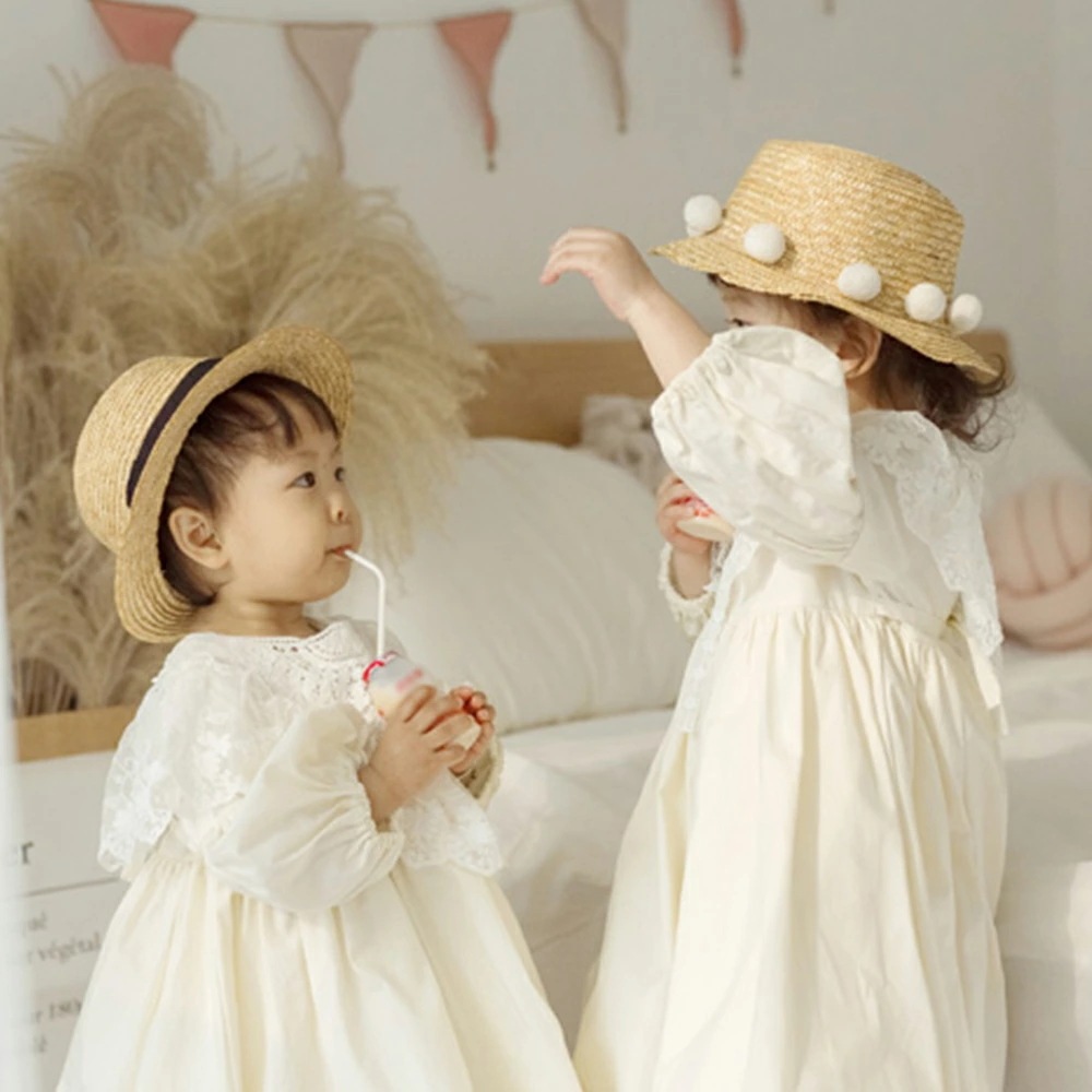 ベビー服 ワンピース 女子 幼児 子供 付け襟 可愛い キッズ ベビードレス お姫様風 ふんわり ギャザー 長袖 セレモニードレス チュニック お出かけ プレゼント ピアノ 発表会 出産御祝い 春秋 5,368円