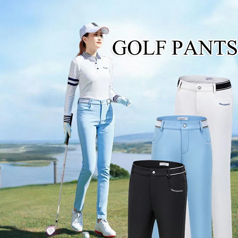 新品 ゴルフパンツ レディース ゴルフウェア ストレッチ 無地 おしゃれ カラースキニーパンツ 美脚 スリム 大人 かわいい 春秋冬