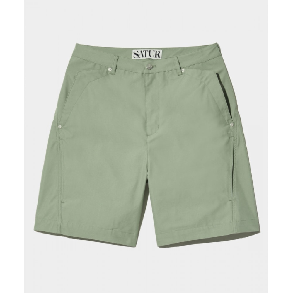 SATUR トリノ 4ポケットハーフパンツマッドカーキ
