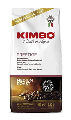 キンボ(KIMBO)コーヒー豆 エスプレッソ イタリア(ミディアムロースト アラビカ70% ロブスタ30%)プレステージ 1kg