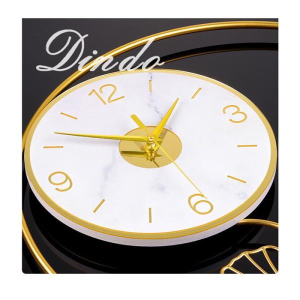 3日以内に出荷 掛け時計 壁掛け時計 クロック イチョウ葉 デザイン 金属製 新生活応援 インテリア 北欧 新築祝い ギフト 電池 静音 時計掛け時計 壁掛け時計 クロック