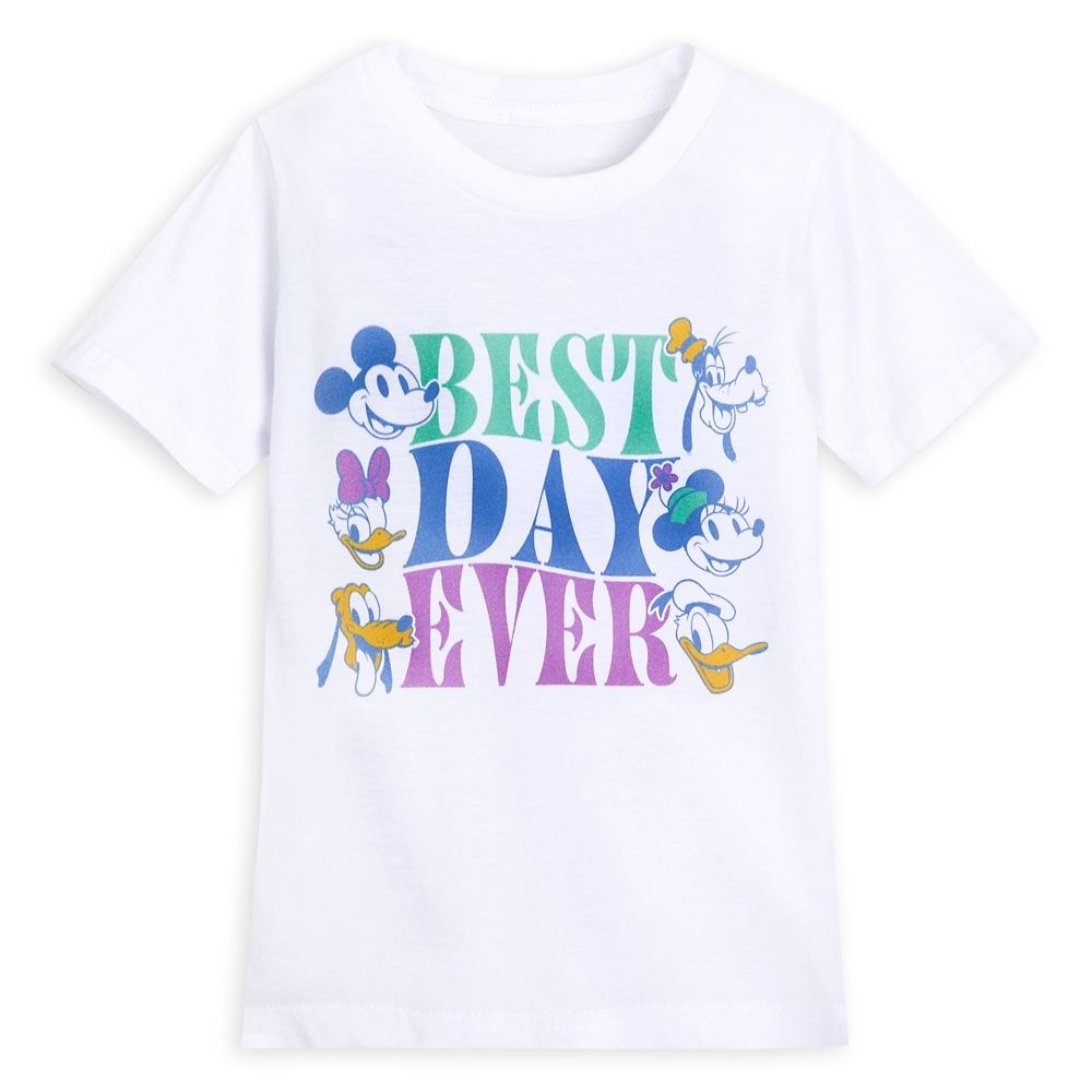 ディズニーミッキーマウス&フレンズ「ベスト・デイ・エヴァー」Tシャツ子供用