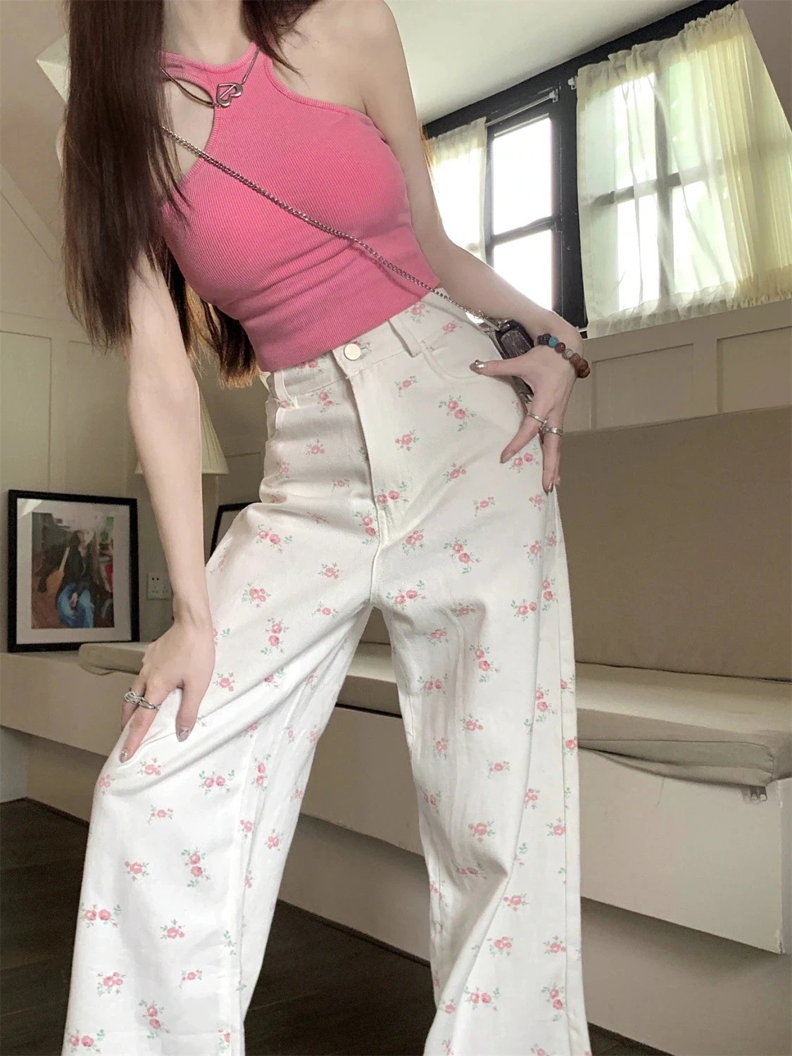 【今季要チェック♡脚長効果】CHANEL ワイドパンツ CHANEL - 極美品 シャネル CHANEL パンツ 05A ワイドパンツ
