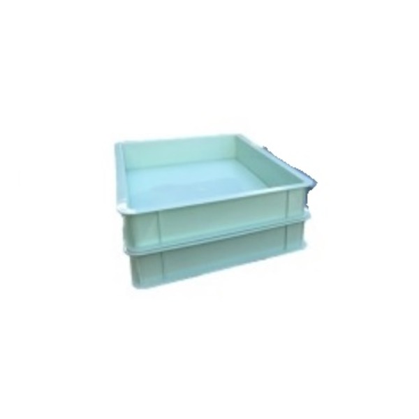 浅型 トレー／収納ケース (グリーン 80個セット) 幅33cm×奥行24cm×高さ5.5cm PP素材 (会社 オフィス 事務所)