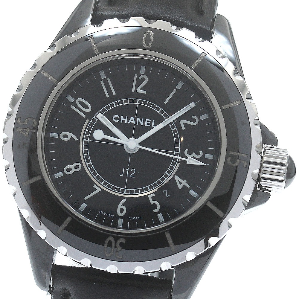 シャネル CHANEL H0680 J12 33MM 黒セラミック クォーツ レディース 良品 _881896【中古】