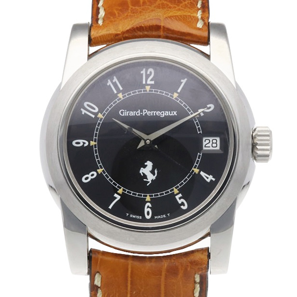 ジラール・ペルゴ フェラーリ 腕時計 ステンレススチール 8025 自動巻き 1年保証 GIRARD-PERREGAUX 中古