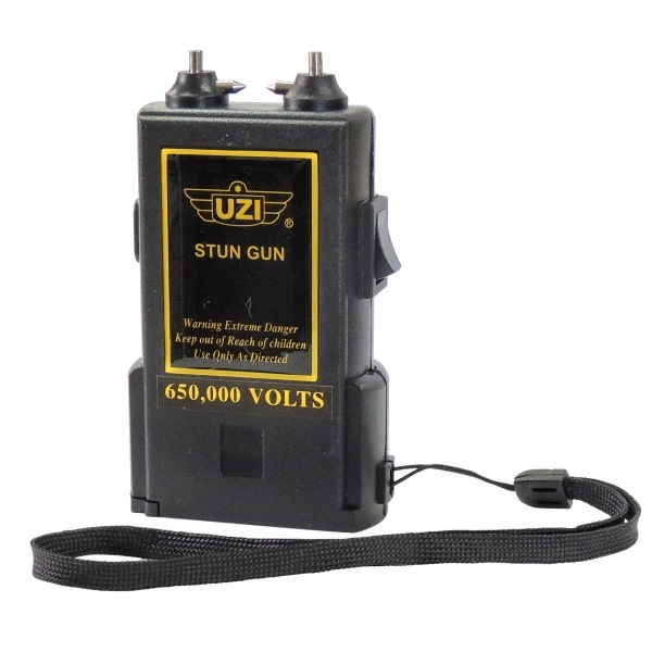 UZI 小型スタンガン 65万V 11cm UZI-SG650K 専用ホルスター付 コンパクト セキュリティ 護身 グッズ 防護 防衛 女性 プロテクト 護身グッズ