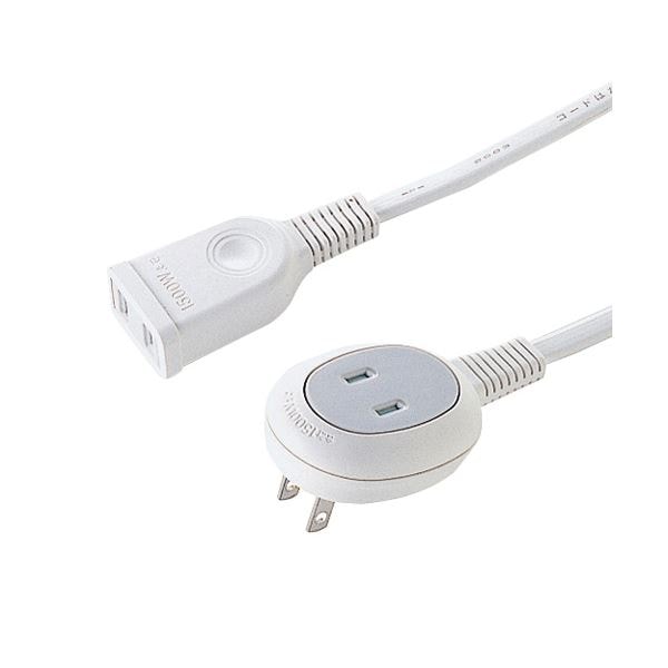 (5個セット) サンワサプライ プラス1個口延長コード 5m TAP-B8-5NX5