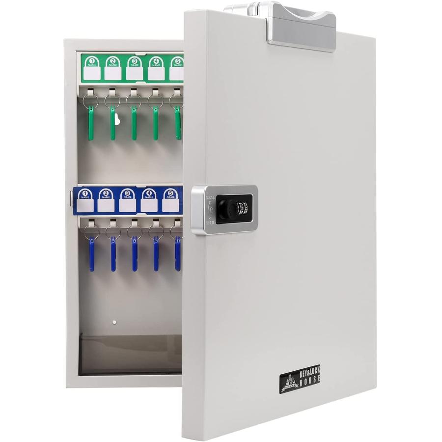 キーボックス 48個収納 壁掛け 鍵収納ボックス 鍵保管ケース 鍵管理 鍵収納 ダイヤル式キー保管ボックス キー保管 鍵保管ボックス 鍵紛失防止 盗難防止 事務器