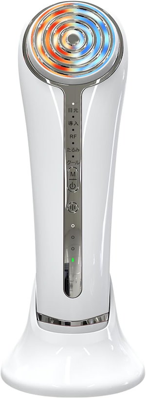 美顔器 RF美顔器 イオン導入 超音波美顔器 EMS 微電流 4色LED 光エステ 1台多役 イオン美顔器 5種類モード 3段階レベル 超音波振動 肌ケア 口元ケア フェイスケア