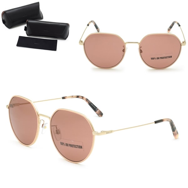 サングラス BY0078-D/S 74E 56 サングラス ノーズパッド UVカット レディース ゴールド ブラウン