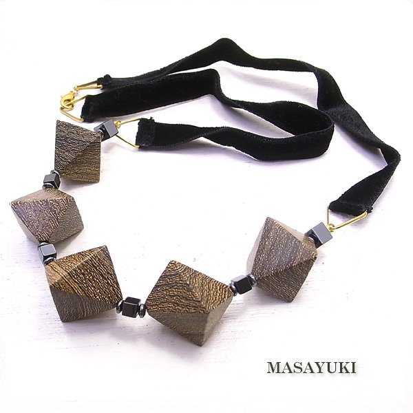 木製 ネックレス-本鉄刀木- (ホンタガヤサン) [ MASAYUKI ] アクセサリー/作家/ハンドメイド