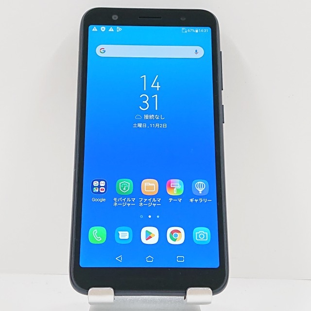 ZenFone Live (L1) ZA550KL SIMフリー ミッドナイトブラック 送料無料 本体 c08133 【中古】