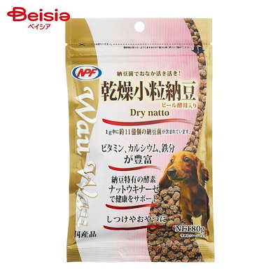 他サイト： ナチュラルペットフーズ WAUWAU 乾燥小粒納豆 80g ペットの商品画像
