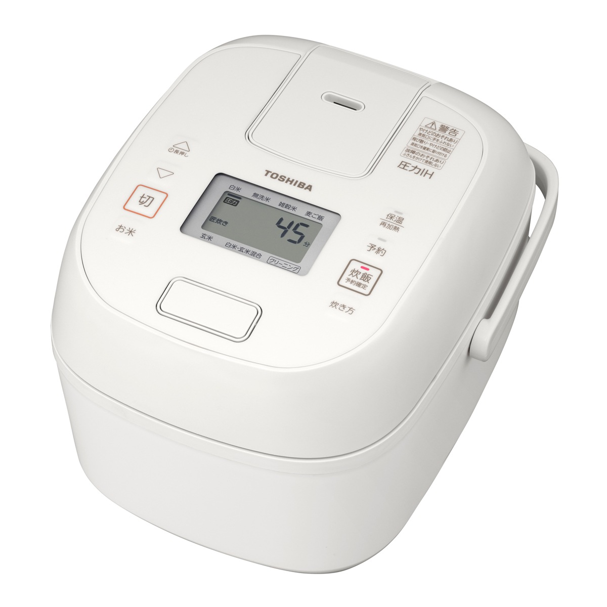 東芝 RC-6PXX-W 圧力IHジャー炊飯器（3.5合炊き）　ミルキーホワイト RC6PXXW