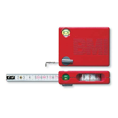 BMI ビーエムアイ 13mmx3m メジャー テープロック 縦方向計測 半径描画 内側 4つの機能