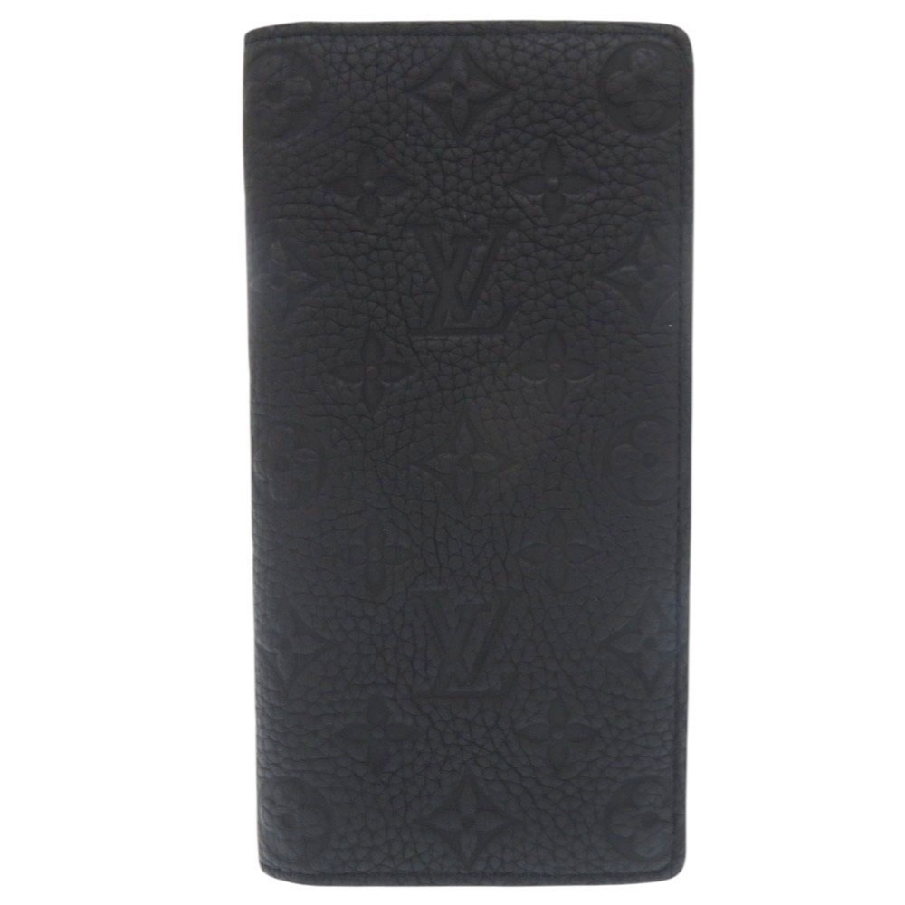 美品 ポルトフォイユ ブラザ モノグラムトリヨン M69038 二つ折り財布/モノグラムトリヨン ブラック LV 0838【中古】 メンズ