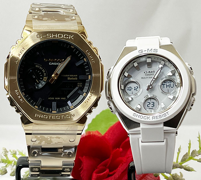恋人たちのGショックペアウォッチ gショックG-SHOCK BABY-G 人気 婚約　夫婦 高級　クリスマス プレゼント おすすめペア腕時計 カシオ 2本セット gショック タフソーラー 電波ソー